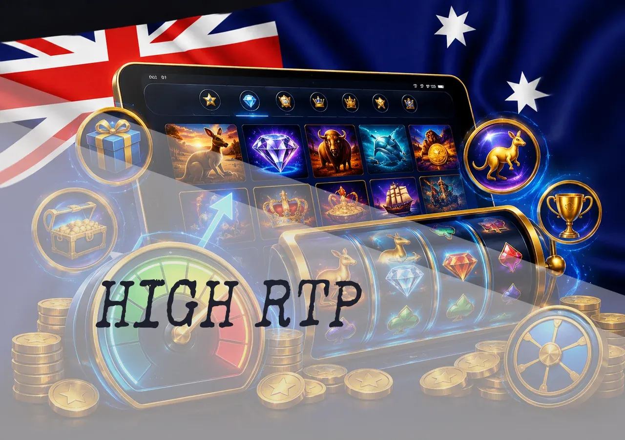 High-RTP free pokies to test in Australia with demo balance, reels, and payout indicator