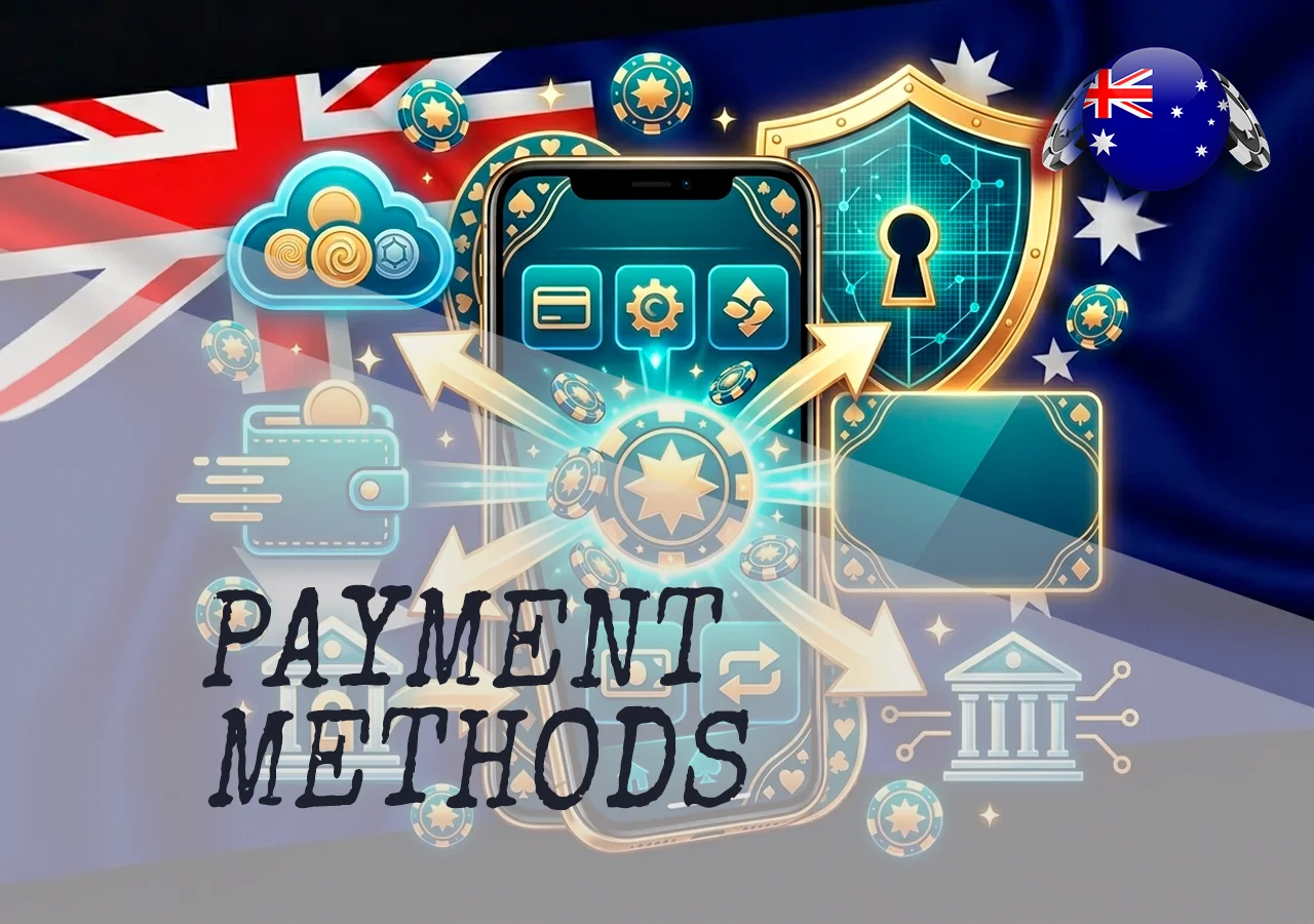 Best payment methods for fast payout online casinos in Australia, including crypto, e-wallets, PayID-style payments, cards, and bank transfer